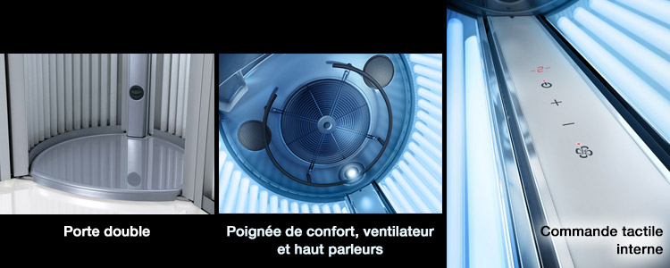 Le solarium Hapro Luxura V6 détails Le solarium Hapro Luxura V6 détails